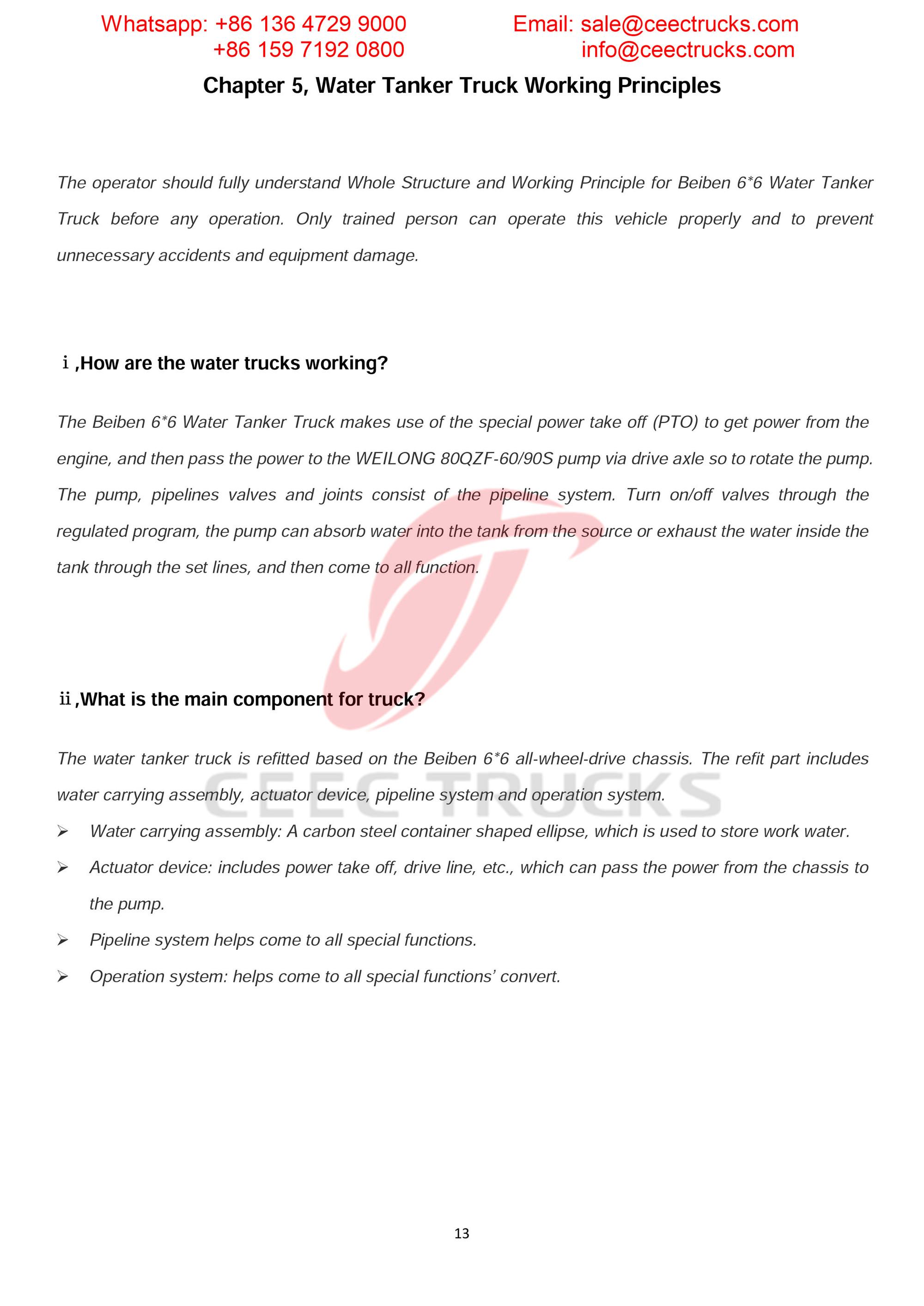 Kenya beiben all-wheel-drive RHD water bowser tanker Kenya beiben all-wheel-drive RHD water bowser tanker