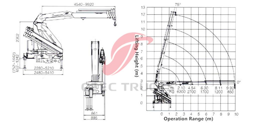 6.3Tons knuckle boom crane CAD drawing 6.3Tons knuckle boom crane CAD drawing