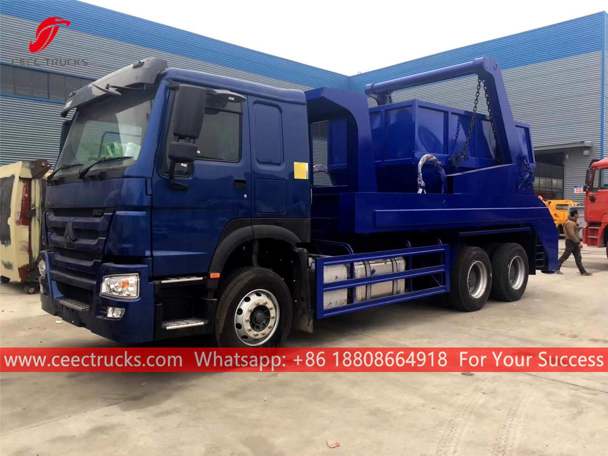 HOWO RHD 6Ã4 swing arm refuse truck HOWO RHD 6Ã4 swing arm refuse truck