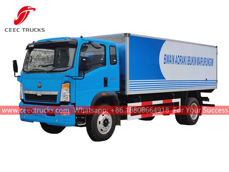 HOWO RHD 6 wheeler box truck HOWO RHD 6 wheeler box truck