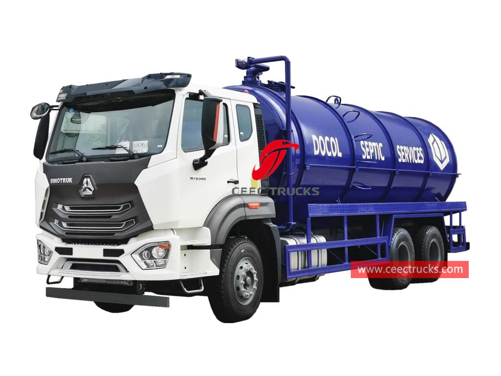 SINOTRUK 6&times;4 septic tanker truck
