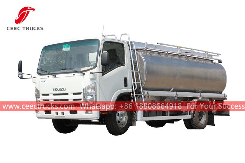 ISUZU 4Ã2 stainless steel oil truck ISUZU 4Ã2 stainless steel oil truck