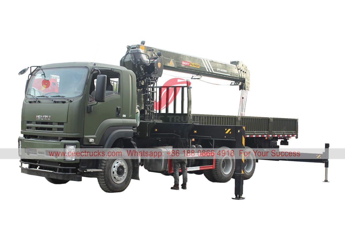 ISUZU 6&times;4 crane truck