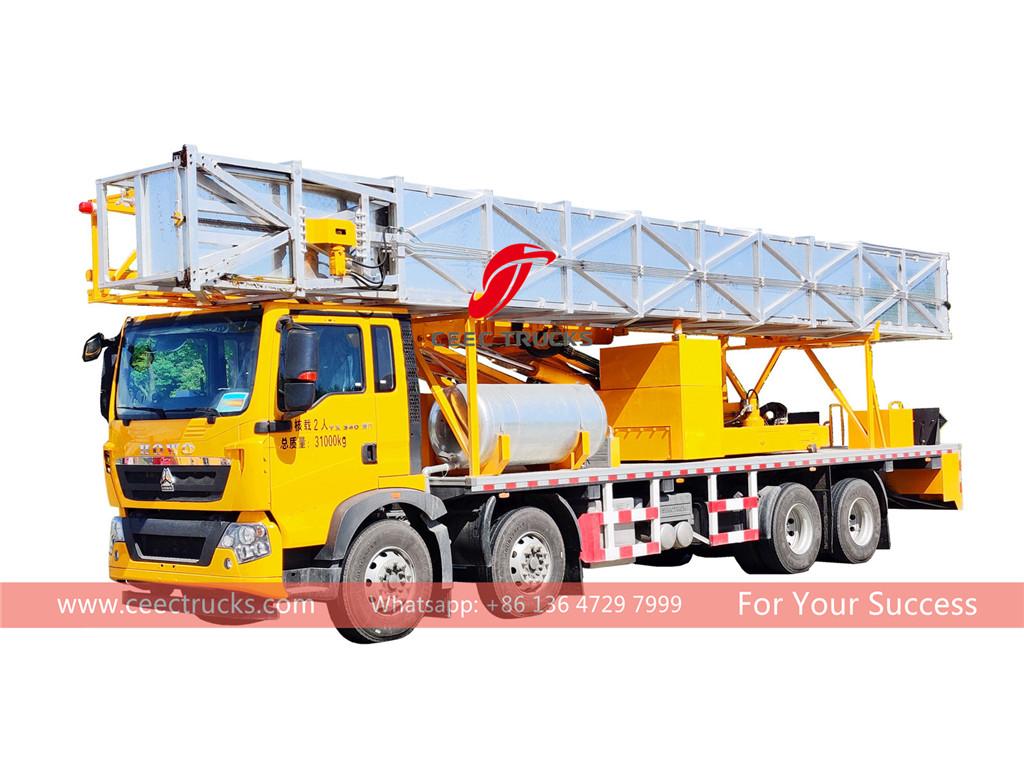 HOWO 8x4 bridge inspection truck export to South American HOWO 8x4 bridge inspection truck export to South American