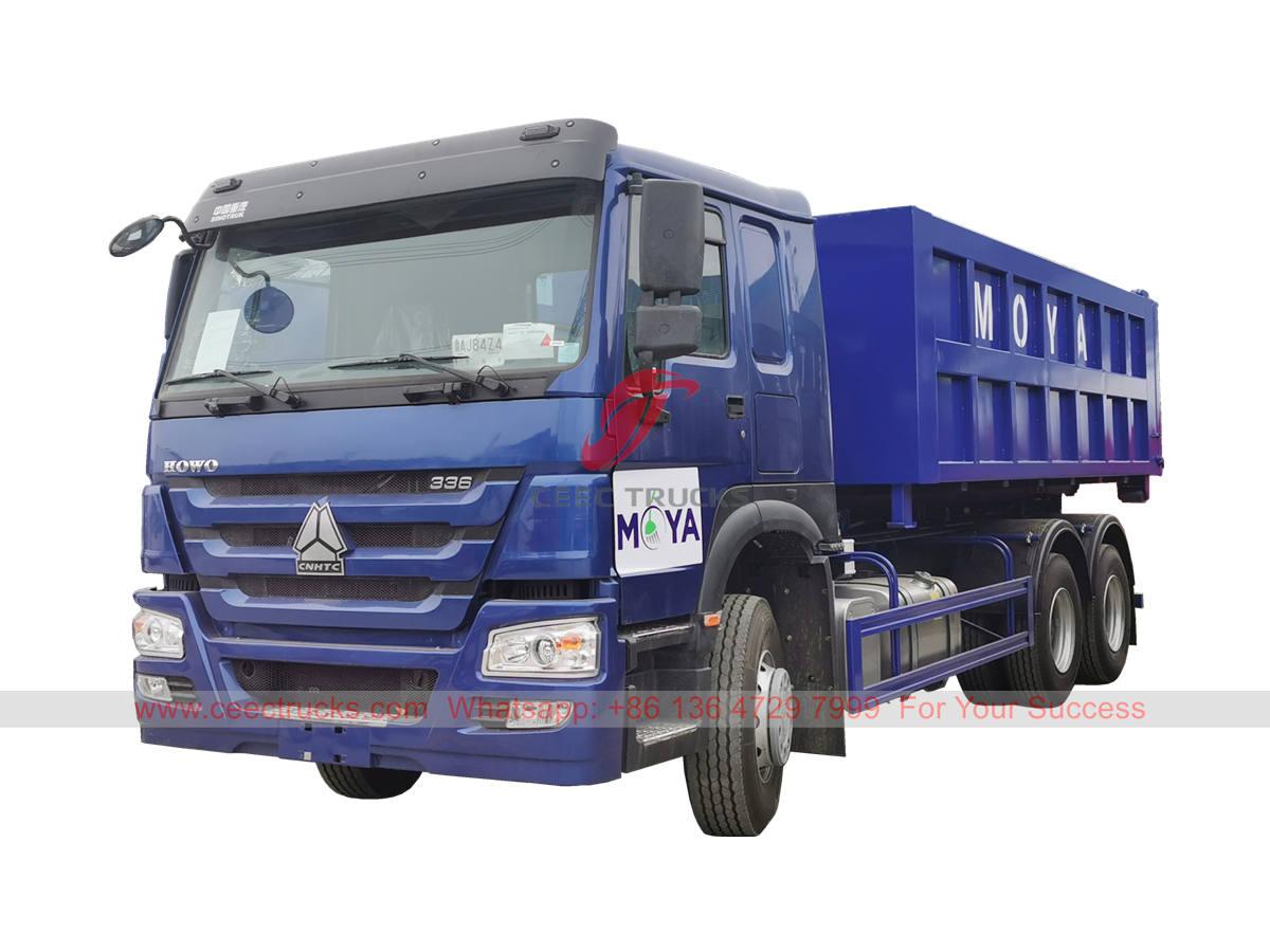 HOWO RHD hook loader with 20CBM container HOWO RHD hook loader with 20CBM container