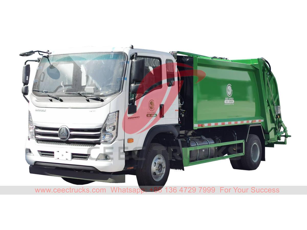 HOWO 8 CBM refuse compactor truck for export HOWO 8 CBM refuse compactor truck for export
