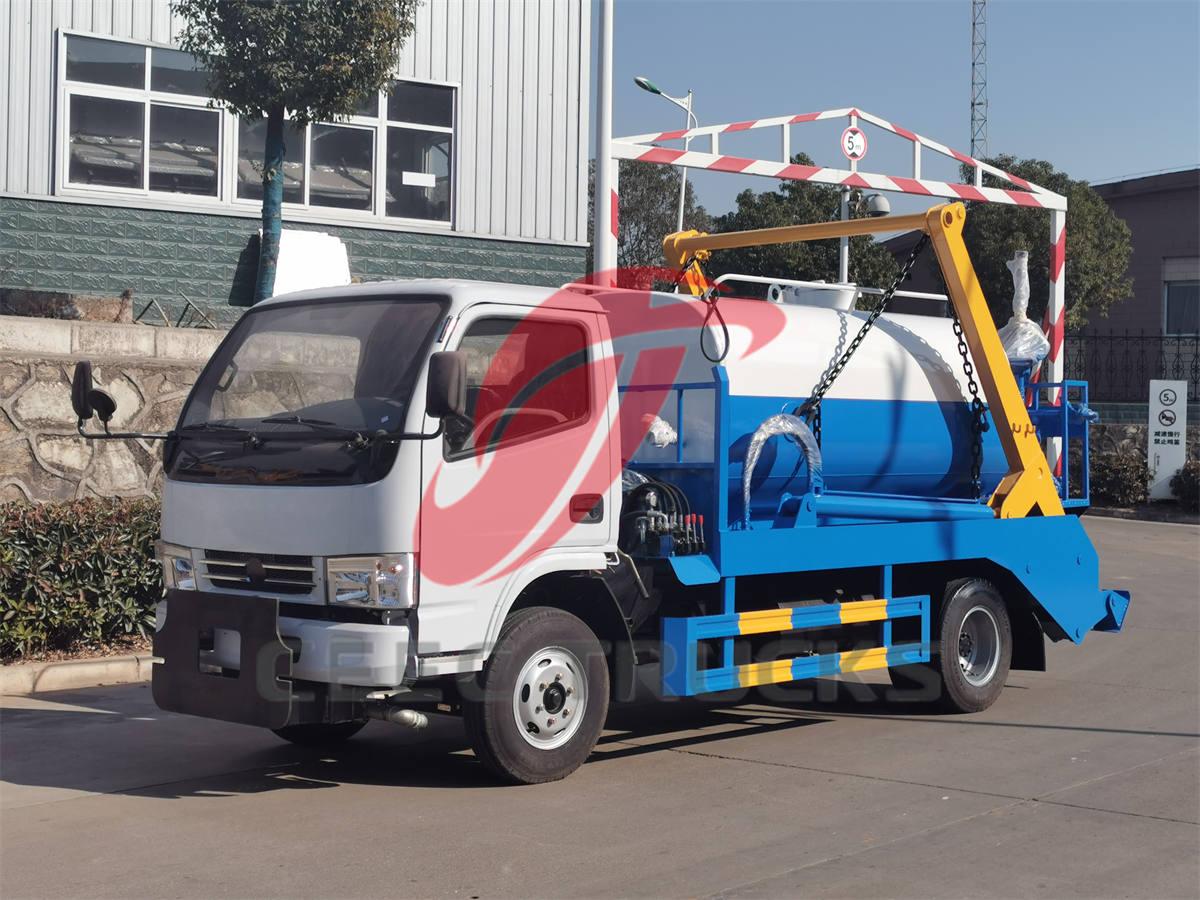 Dongfeng skip loader mounted water sprinkler truck Dongfeng skip loader mounted water sprinkler truck