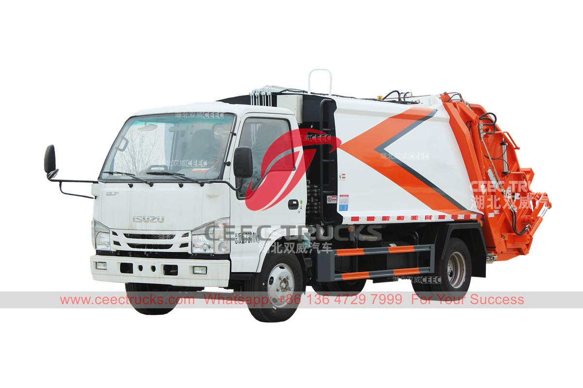 Hot sale ISUZU 100P 6CBM rear loader garbage trucks for sale Hot sale ISUZU 100P 6CBM rear loader garbage trucks for sale