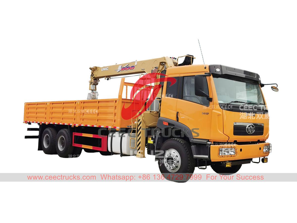 FAW 6&times;4 340HP crane truck at best price