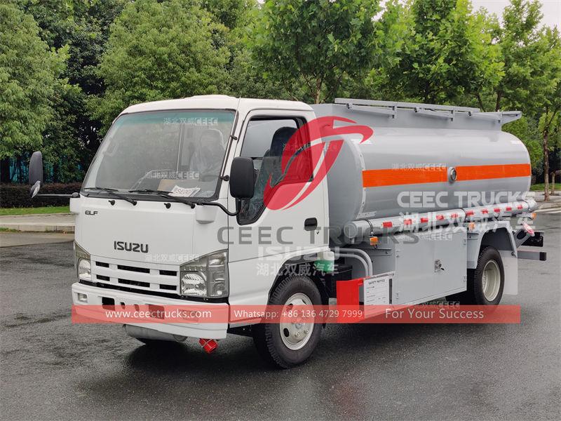 ISUZU 6 wheeler 98HP 5CBM fuel tank truck for sale ISUZU 6 wheeler 98HP 5CBM fuel tank truck for sale