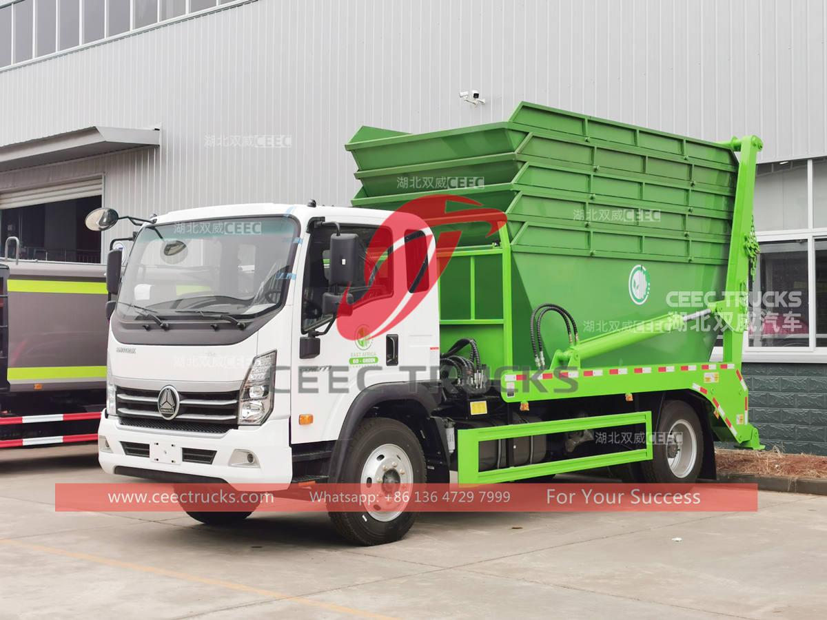 SINOTRUK 4Ã2 single bin dumper placer for sale SINOTRUK 4Ã2 single bin dumper placer for sale