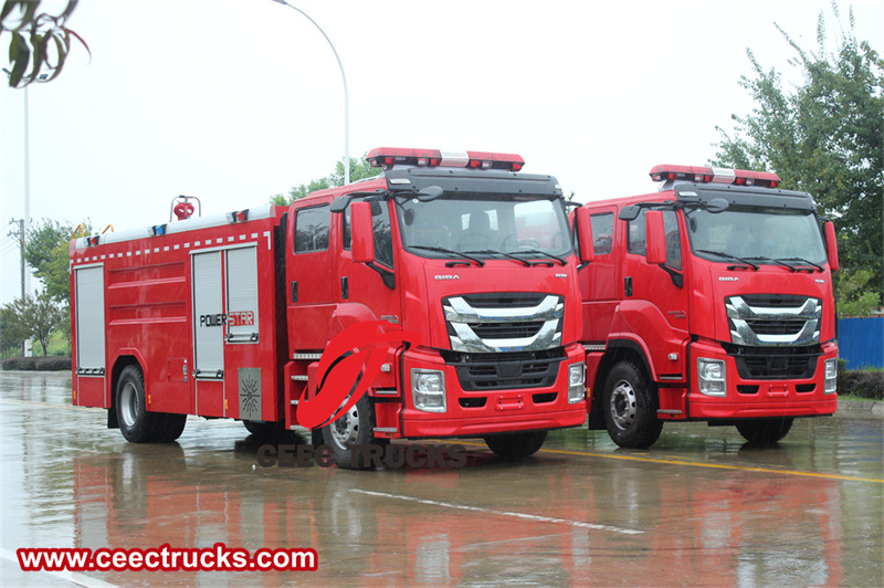 Isuzu GIGA 4x4 water tender fire truck Isuzu GIGA 4x4 water tender fire truck