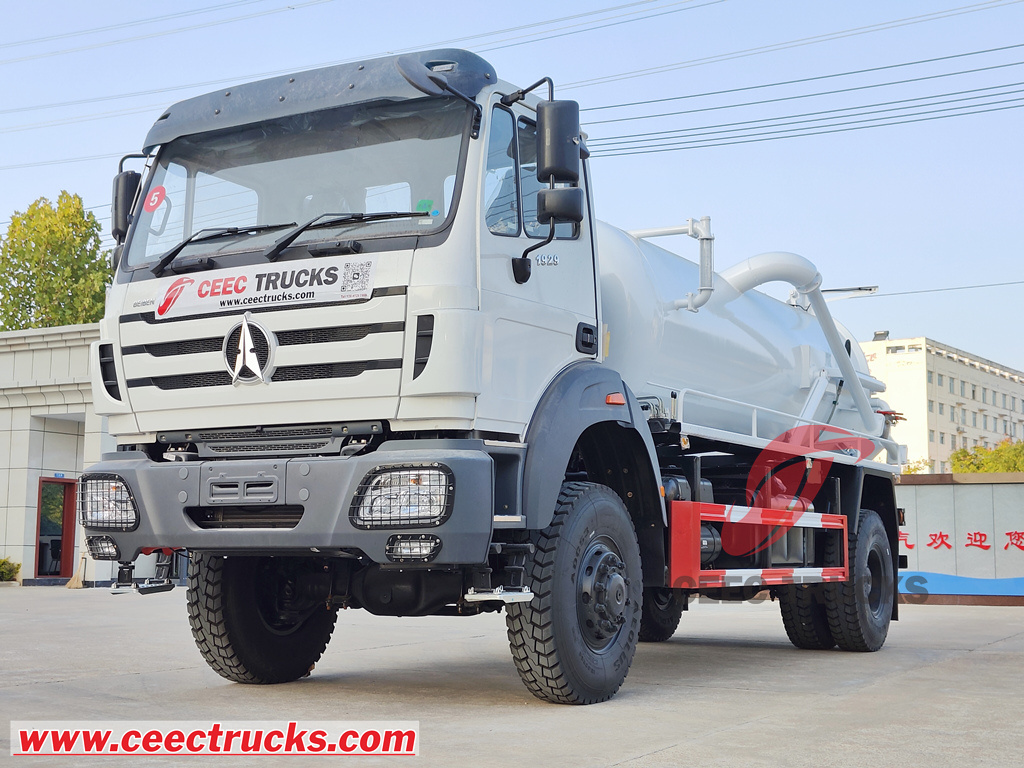 Beiben 1929 RHD 4x4 offroad vacuum truck