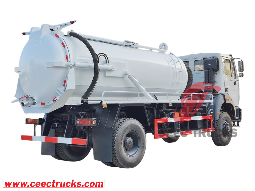 Beiben 1929 offroad 8000L vacuum tanker