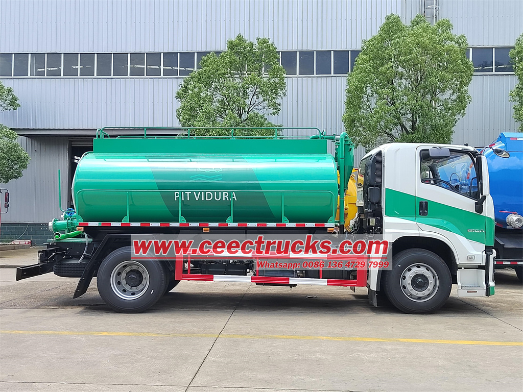 Isuzu GIGA 4X sewer truck mounted with MORO PM80A pump
