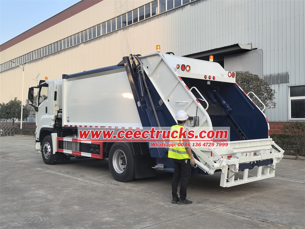Isuzu garbage compactor truck 16cbm