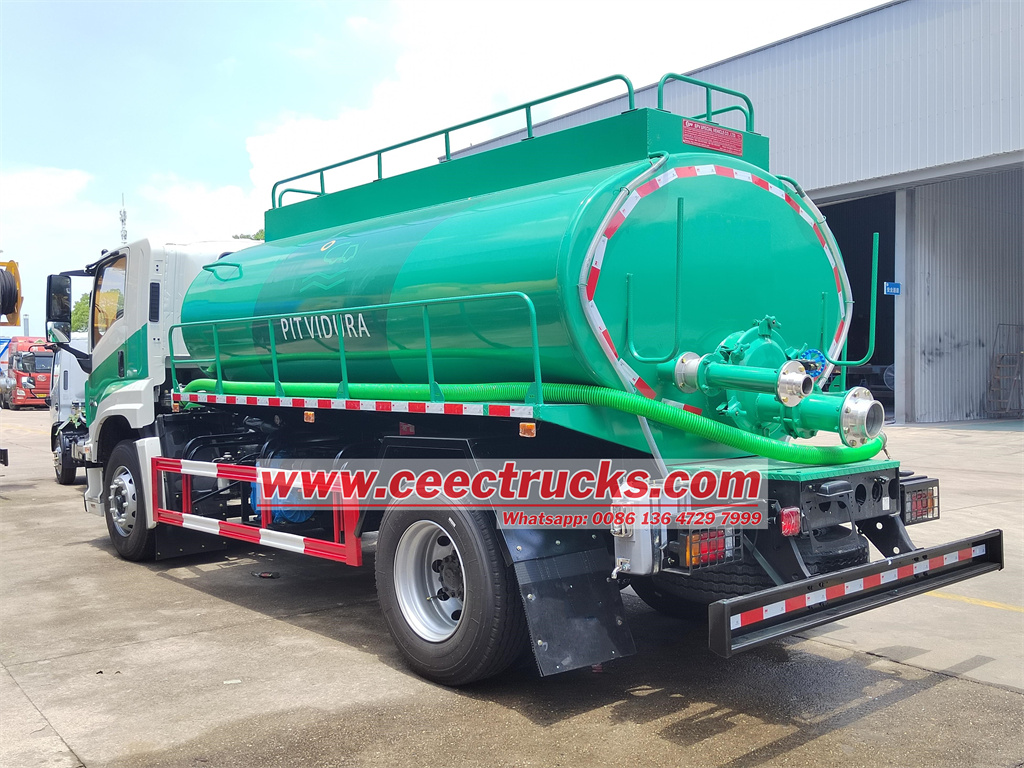 Isuzu GIGA 4X sewer truck mounted with MORO PM80A pump