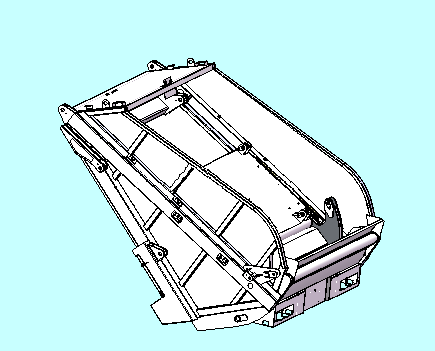 Isuzu rear loader truck rear hopper