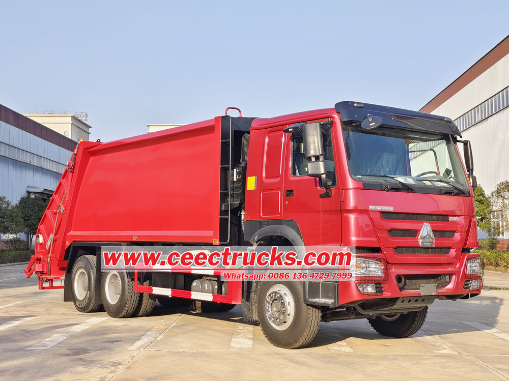 HOWO side load garbage truck