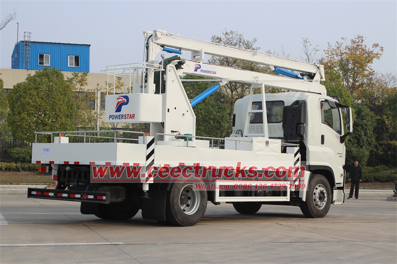 ISUZU 4x2 offroad aerial platform manlifter truck
