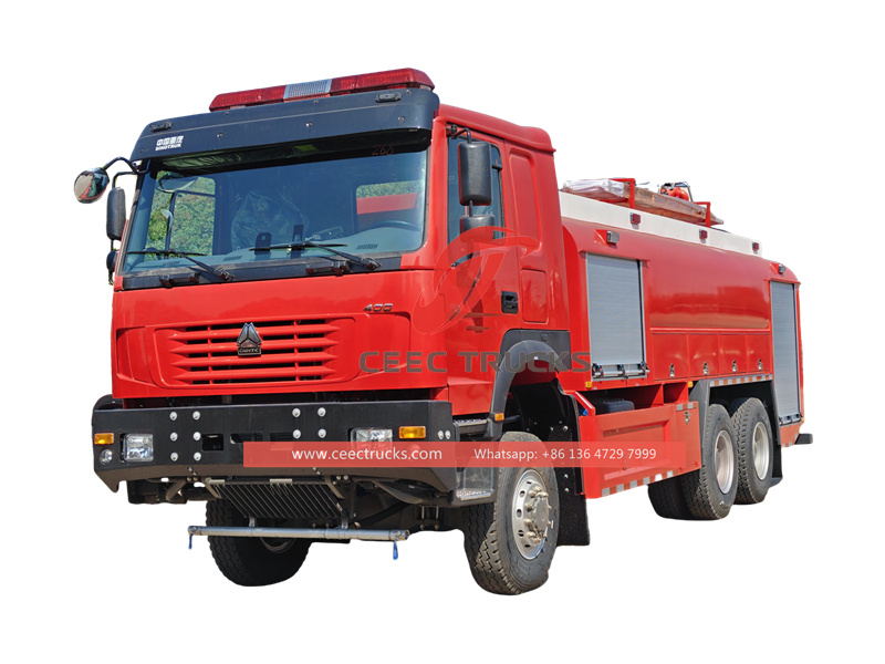 Howo 6x6 fire fighting truck
