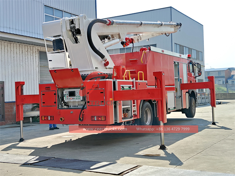 Howo water & foam with mounted high reach extendable turret Howo water & foam with mounted high reach extendable turret