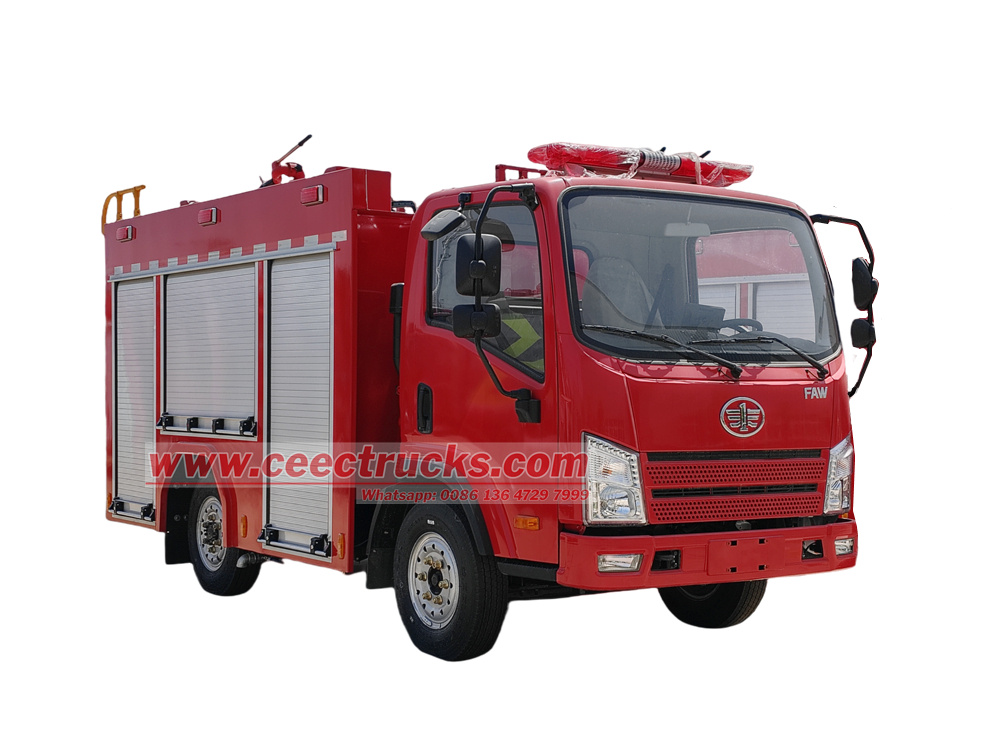 FAW 3,000 liters industrial fire pumper