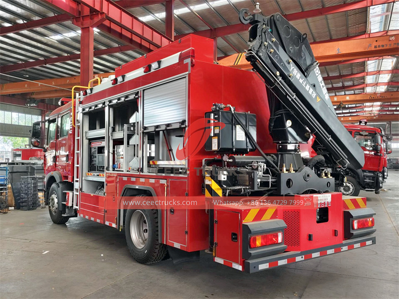 Howo 4x2 emergency lighting fire truck Howo 4x2 emergency lighting fire truck
