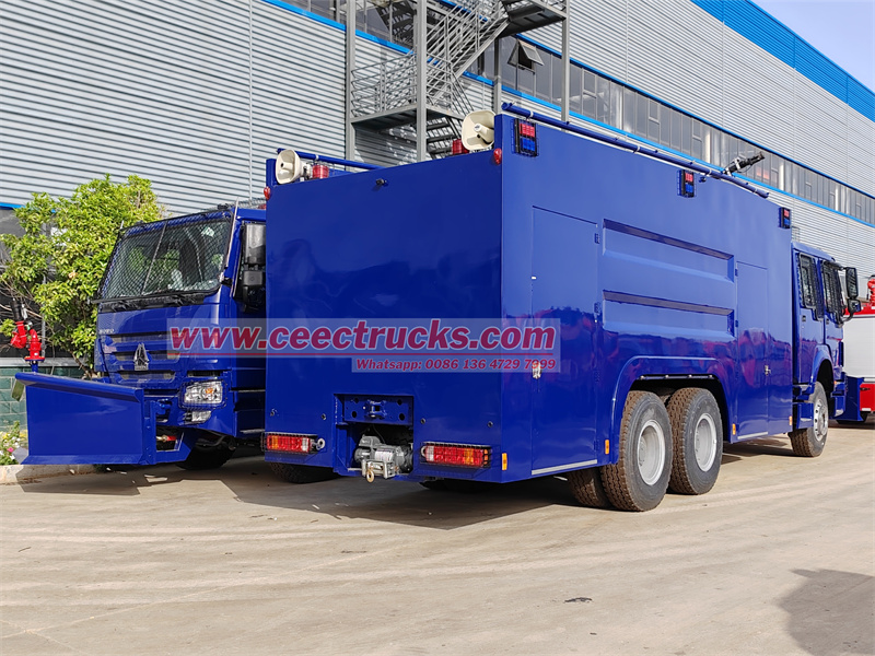 HOWO armored crowd control riot truck HOWO armored crowd control riot truck