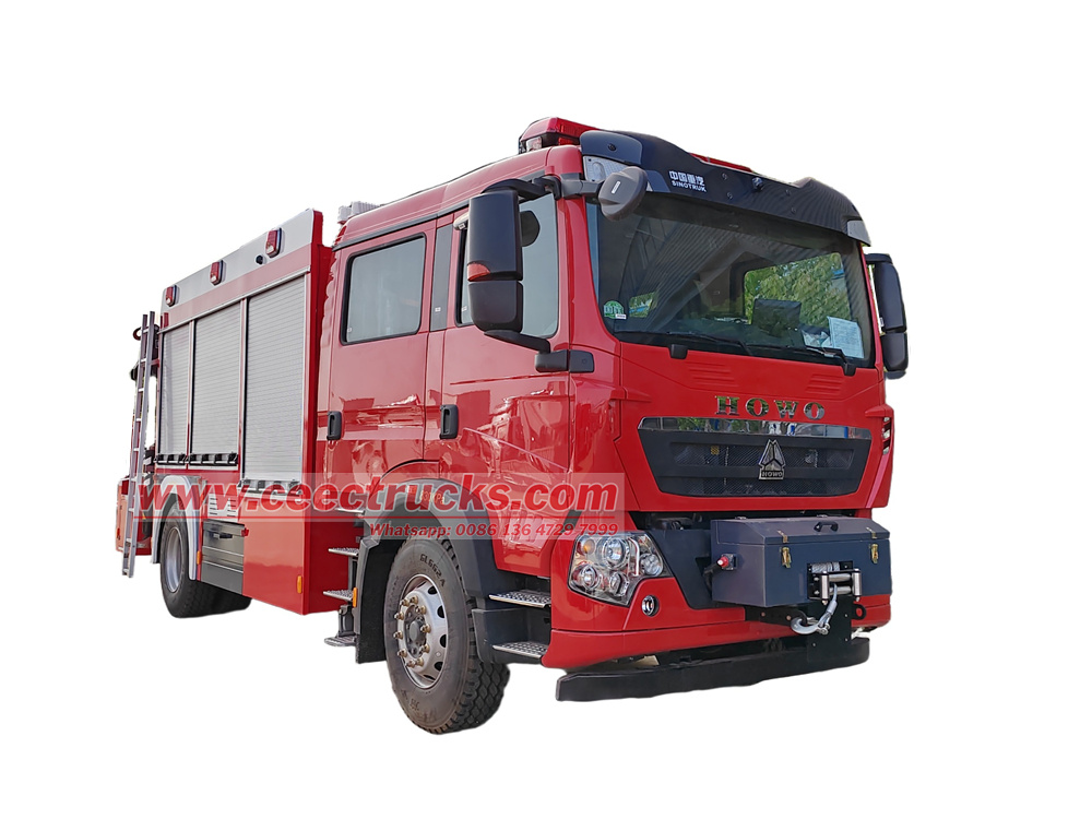HOWO 4x2 medium fire protection tender