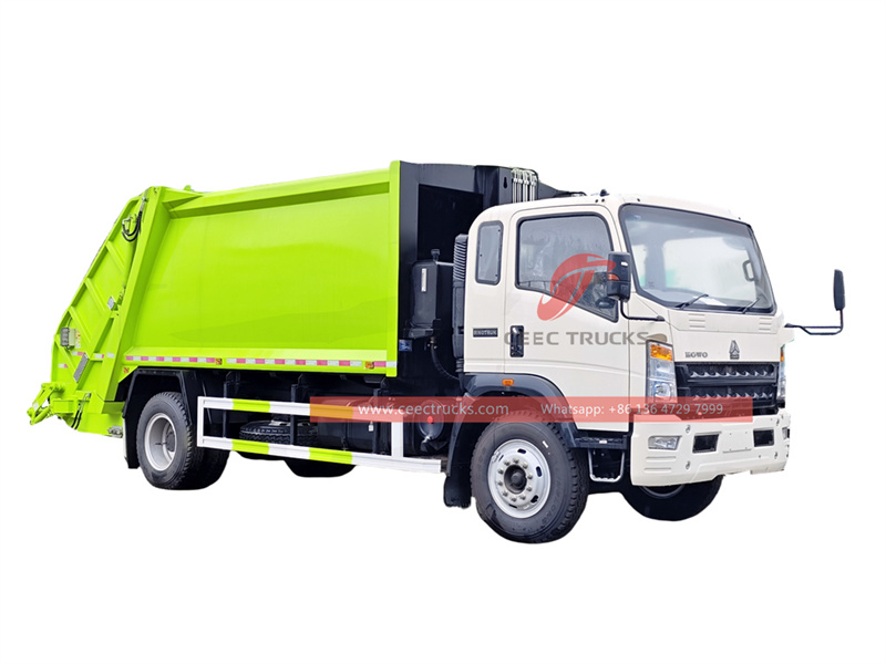 Howo rear loader garbage truck
