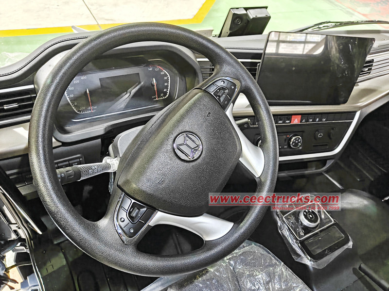 Isuzu EV tractor unit with AI DRIVE cabin