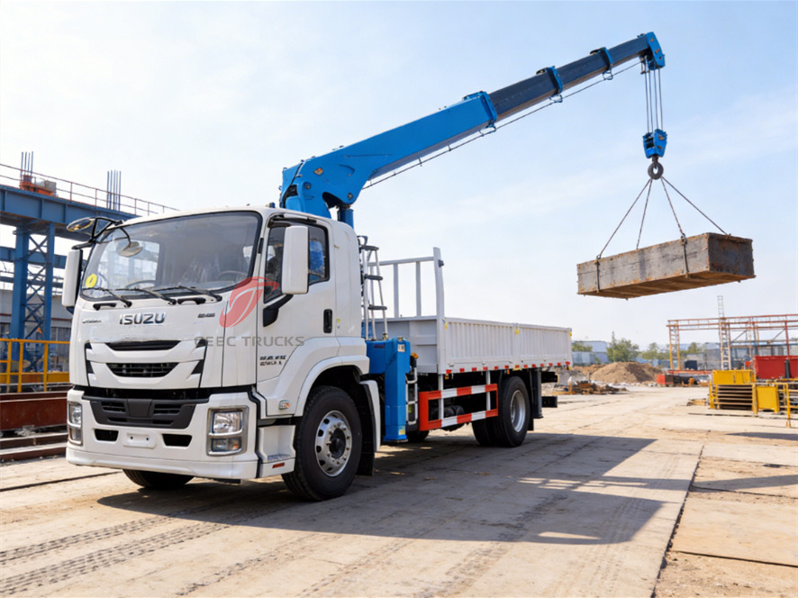 Isuzu 10 tons crane truck