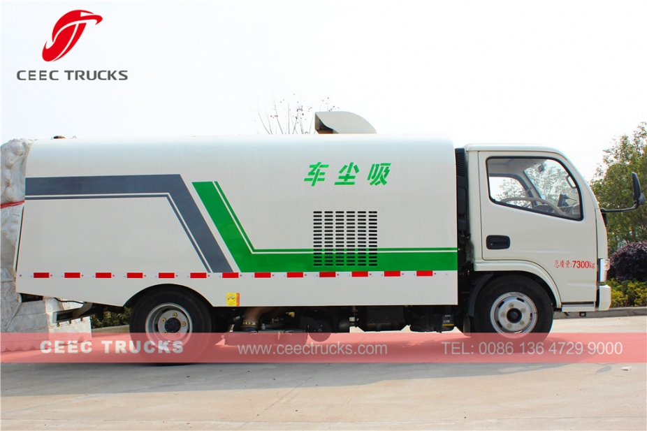 Dongfeng 5000L vakumlu yol süpürme kamyonu