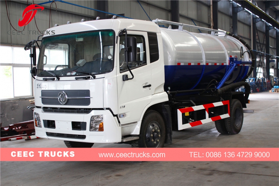 Dongfeng 10.000L vakumlu tank kamyonu