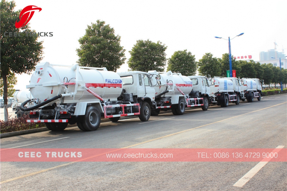 Dongfeng 10.000L vakumlu tank kamyonu