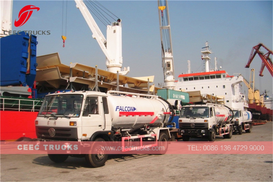 Dongfeng 10.000L vakumlu tank kamyonu