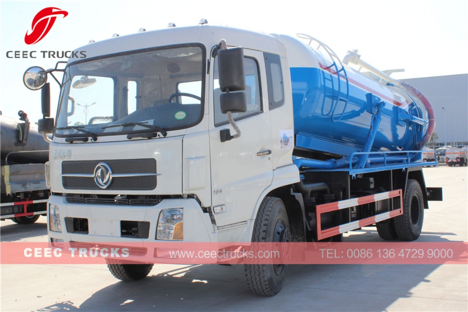 Dongfeng 10.000L vakumlu kanalizasyon kamyonu