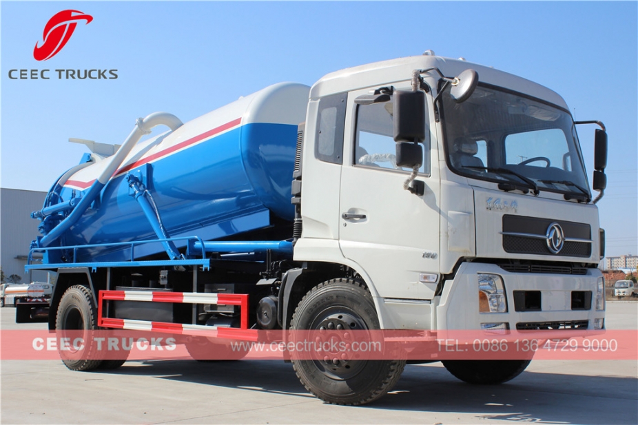 Dongfeng 10.000L vakumlu kanalizasyon kamyonu