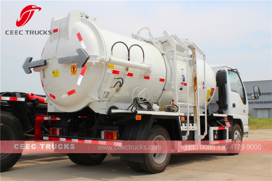 ISUZU 4.000L Mutfak çöpü tanker kamyonu