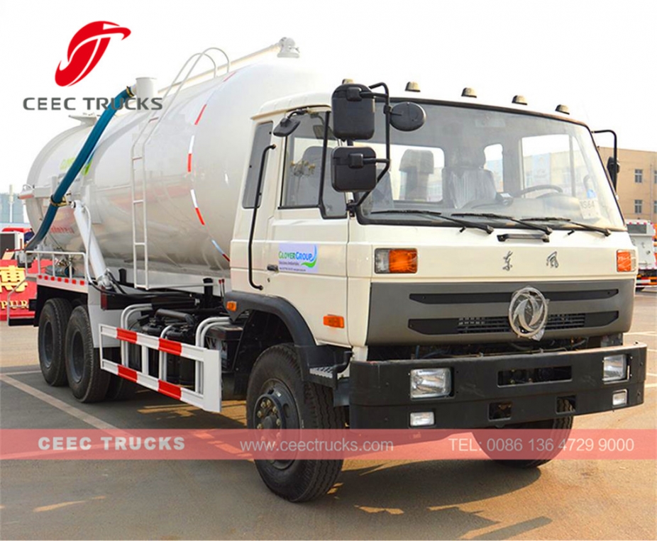 Dongfeng 16CBM kanalizasyon emiş tankeri