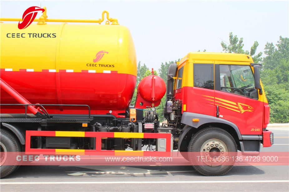 FAW 18CBM fosseptik boşaltma tanker kamyonu