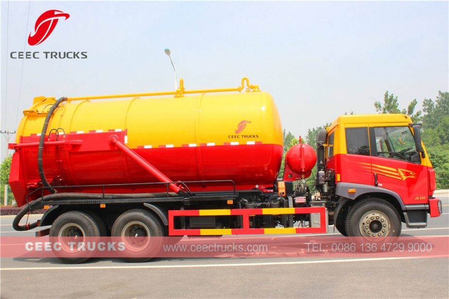 FAW 18CBM fosseptik boşaltma tanker kamyonu