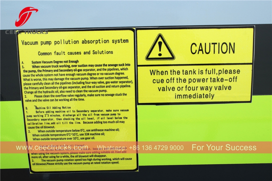 ISUZU 8CBM Atıksu Kamyonu