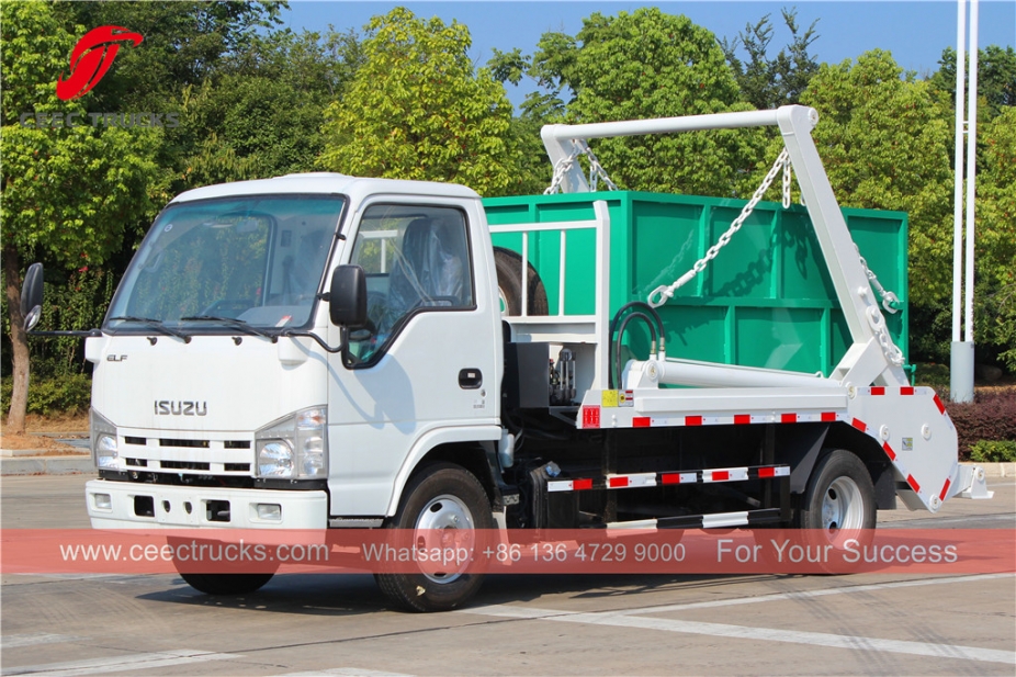 ISUZU 4CBM Salıncak Kol Çöp Kamyonu
