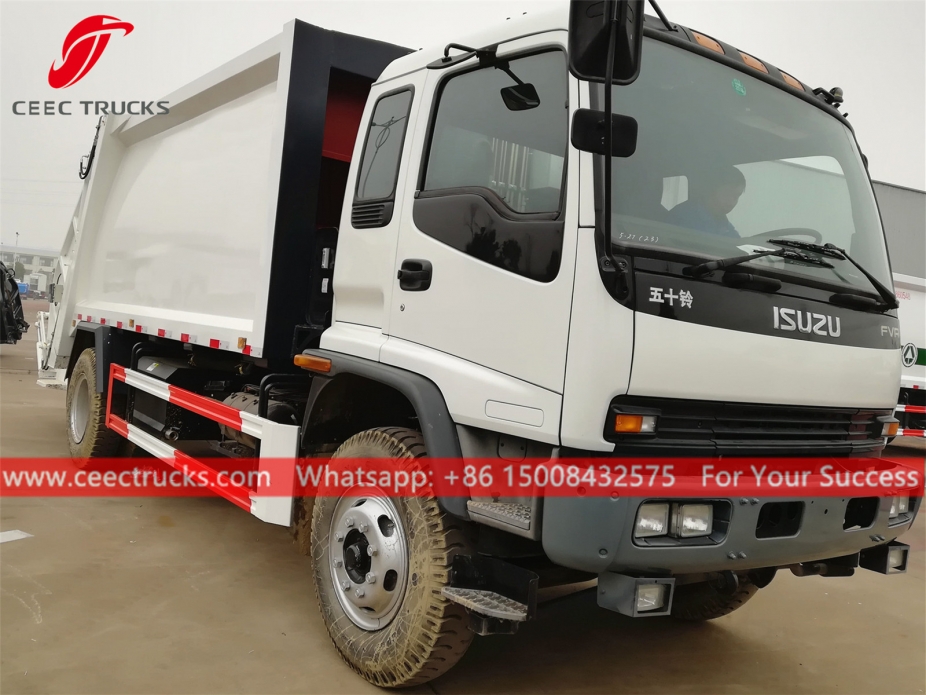 12 CBM çöp toplama kamyonu ISUZU