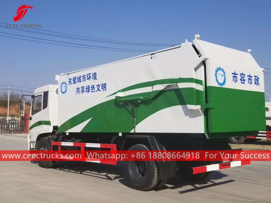 12CBM Hidrolik çöp boşaltma aracı DONGFENG
