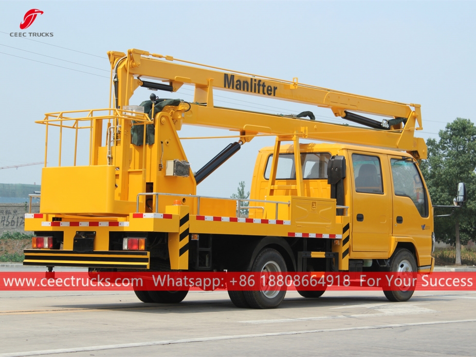 ISUZU 16m Havadan Platformlu İnsan Kaldırma Kamyonu