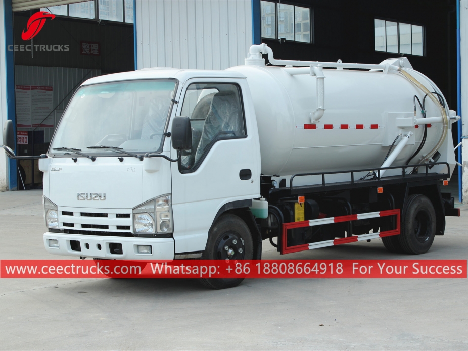 4.000 Litre Vakumlu Kanalizasyon Kamyonu ISUZU