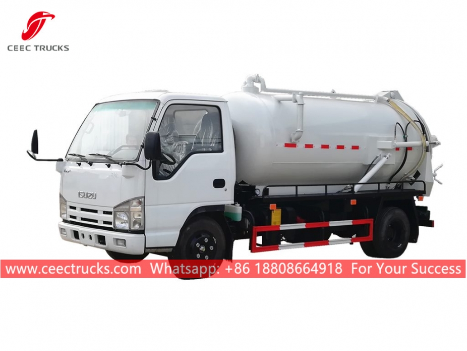 4.000 Litre Vakumlu Kanalizasyon Kamyonu ISUZU